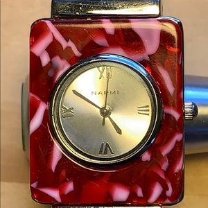Narmi lucite bracelet watch fashionable fun